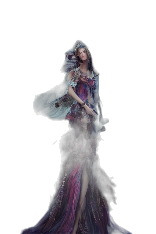dress, sword, weapon, fantasy art transparent PNG cut-out