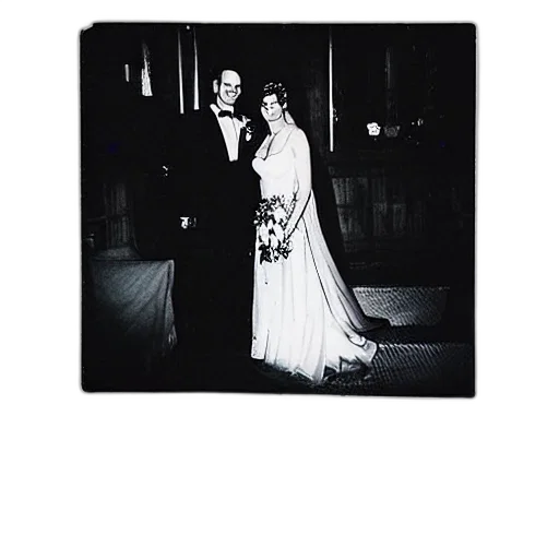 dress, crown, batman, getting, married, medium, shot, polaroid transparent PNG cut-out