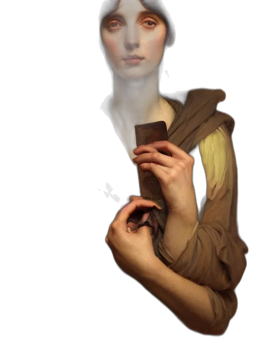 dress, face, mask, staff transparent PNG cut-out