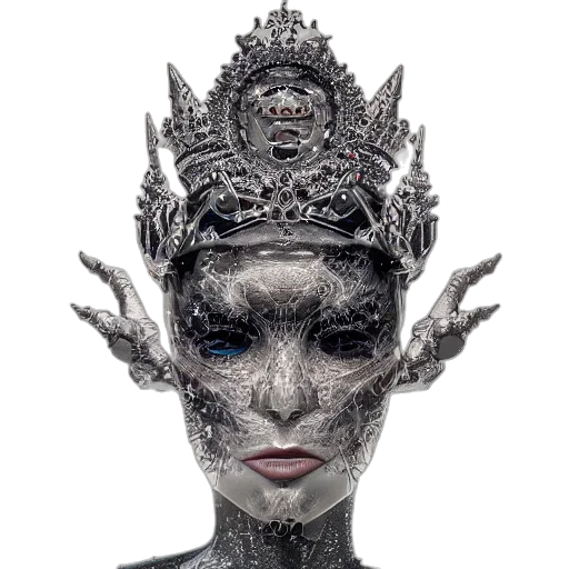 crown, mask, face, jewelry transparent PNG cut-out