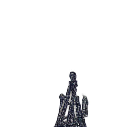robot, jewelry, staff, crown transparent PNG cut-out