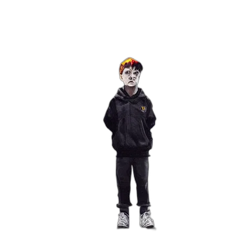 jacket, hat, creature, face, pixel art, 3d render, cartoon, photorealistic transparent PNG cut-out