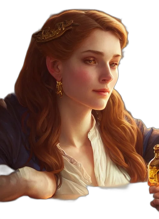 crown, jewelry, face, fantasy art, photorealistic, concept art, oil painting, fire transparent PNG cut-out