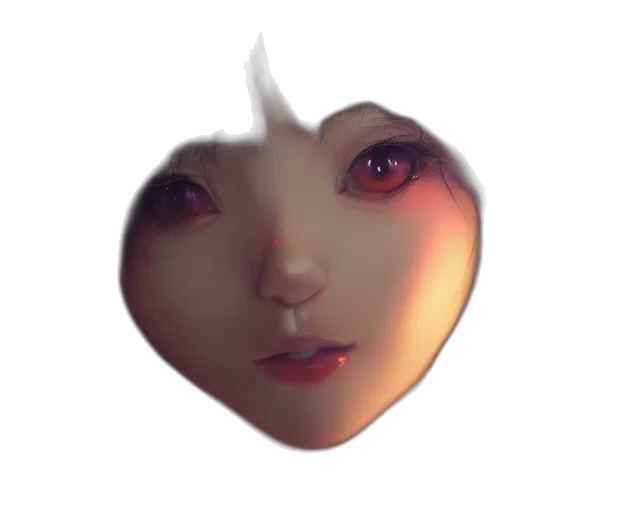 face, mask, robot, crown, photorealistic, anime, 3d render, fantasy art transparent PNG cut-out