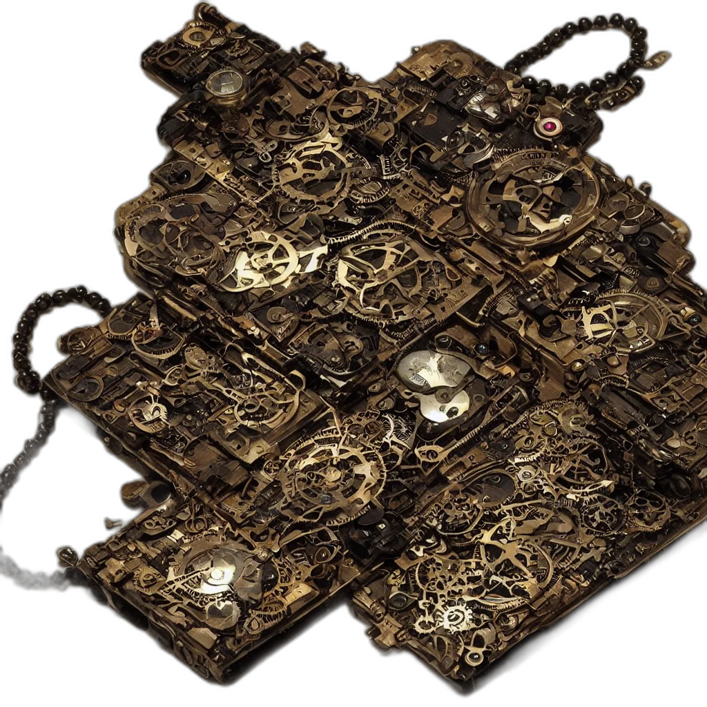 jewelry, crown, jacket, furniture, 3d render, steampunk, iphone transparent PNG cut-out