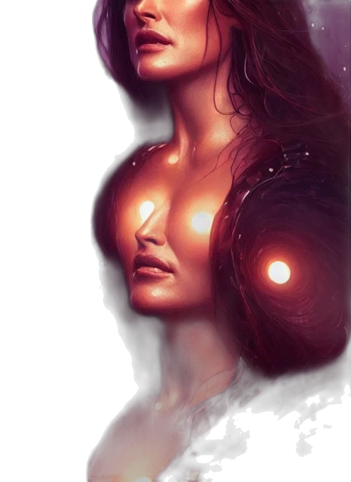 face, robot, dress, creature transparent PNG cut-out