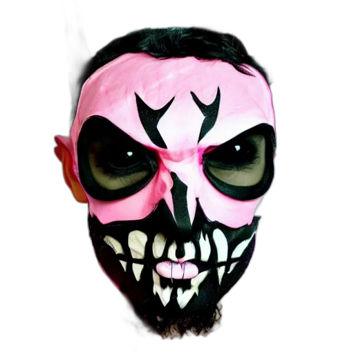 mask, face, 3d render, concept art, photorealistic, fantasy art, bad, bunny transparent PNG cut-out