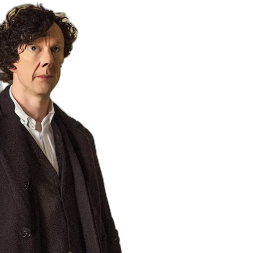 scene, sherlock transparent PNG cut-out