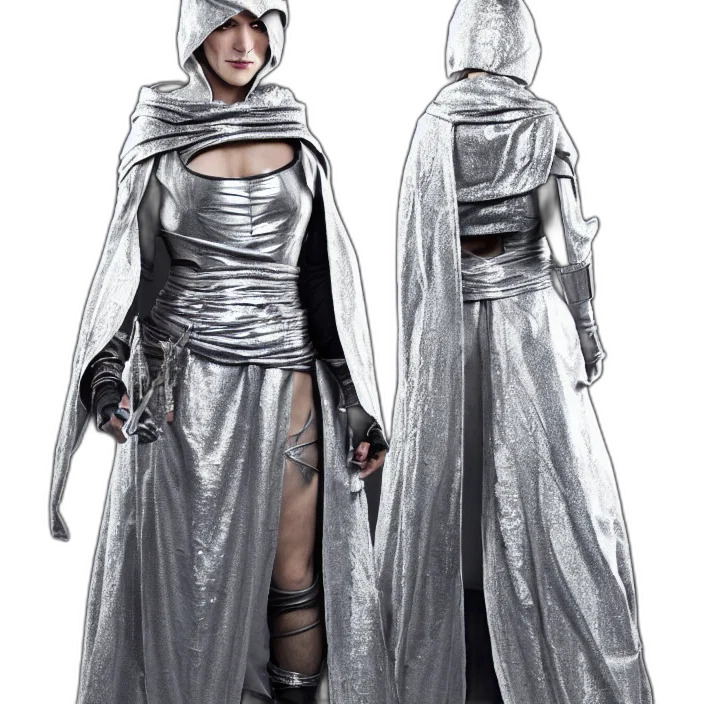 concept art, cyberpunk, fantasy art, 3d render, outer space, monochrome, full, length transparent PNG cut-out