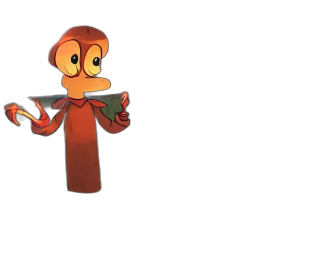 staff, robot, weapon, jacket, 3d render, concept art, cartoon, fire transparent PNG cut-out