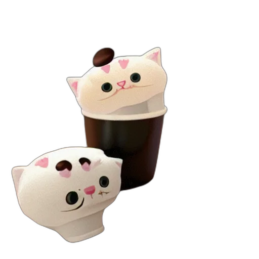 3d render, concept art, cute, kitten transparent PNG cut-out