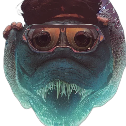 mask, face, creature, animal, concept art, photorealistic, 3d render, watercolor transparent PNG cut-out