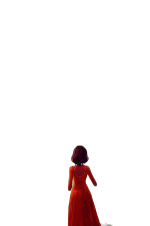 dress, robot, creature, hair, 3d render, concept art, pixel art, comic book art transparent PNG cut-out