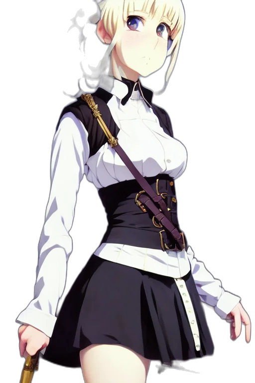 dress, staff, jacket, crown transparent PNG cut-out