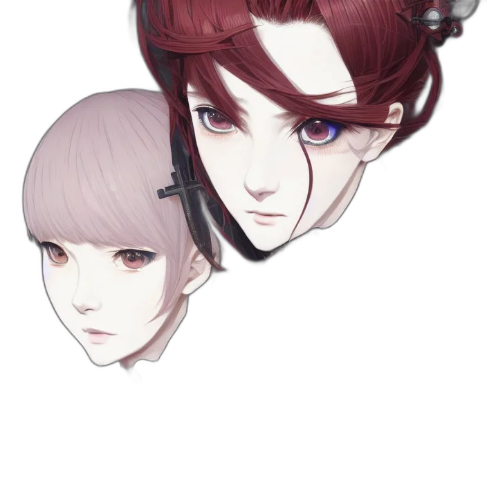 mask, face, crown, staff, concept art, anime, fantasy art, pixel art transparent PNG cut-out