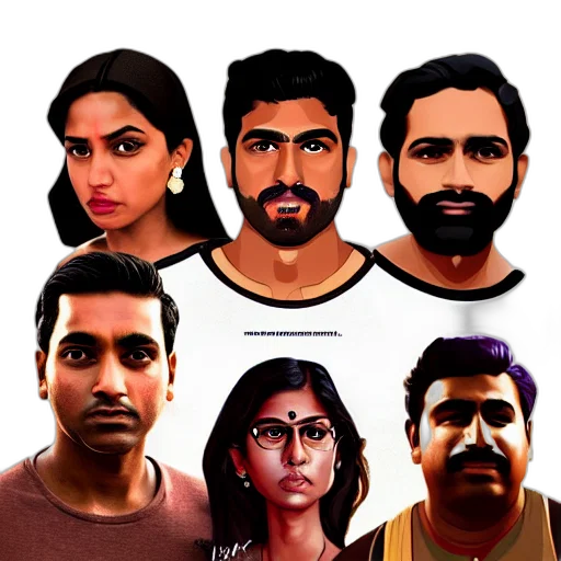 face, concept art, photorealistic, 3d render, comic book art, aesthetic, movie, poster transparent PNG cut-out