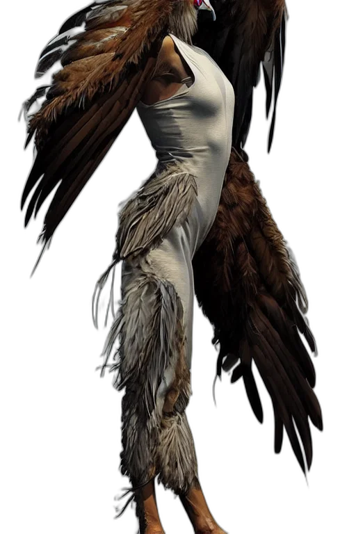 animal, creature, hair, staff, concept art, fantasy art, photorealistic, 3d render transparent PNG cut-out