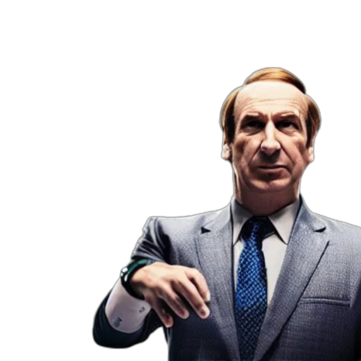 staff, face, jacket, animal, photorealistic, saul, goodman, balling transparent PNG cut-out