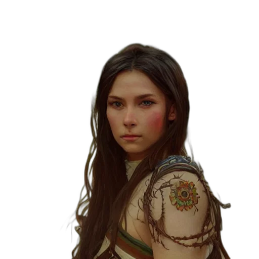 face, dragon, staff, jacket transparent PNG cut-out