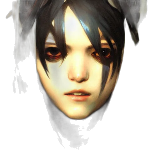mask, face, creature, photorealistic transparent PNG cut-out