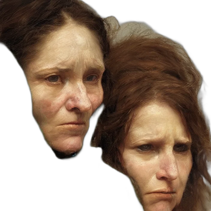 face, mask, hair, crown transparent PNG cut-out