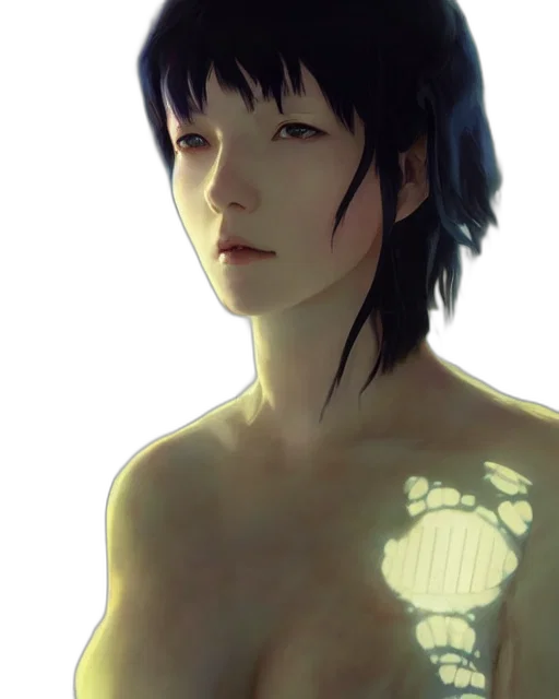 face, robot, flower, creature, photorealistic, concept art, fantasy art, watercolor transparent PNG cut-out