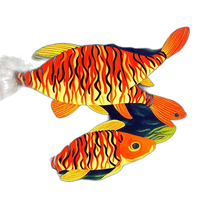 staff, animal, 3d render, photorealistic, underwater, beautiful, painting, carp transparent PNG cut-out