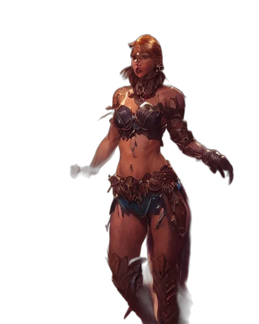 creature, mask, staff, concept art transparent PNG cut-out
