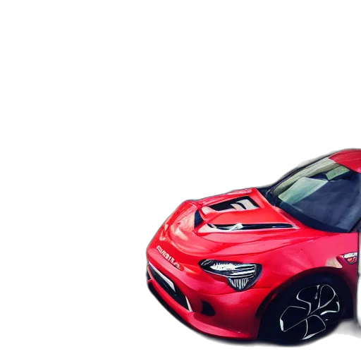 car, weapon, 3d render, photorealistic transparent PNG cut-out