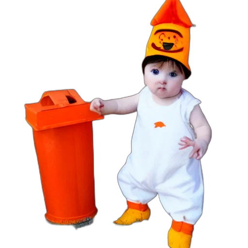 hat, robot, creature, dress transparent PNG cut-out