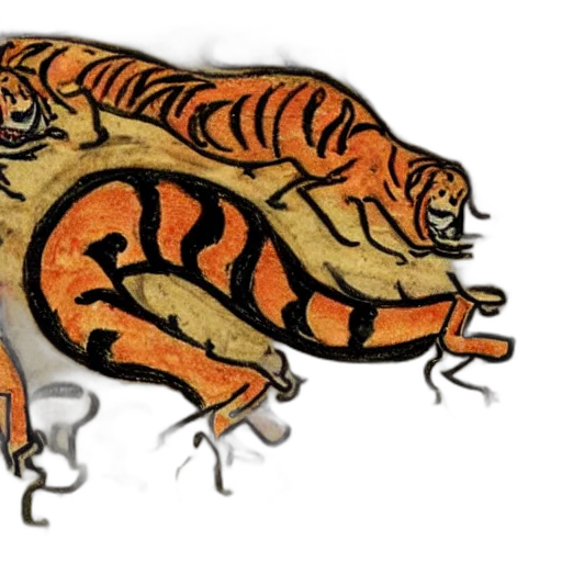 animal, creature, dragon, concept art, 3d render, watercolor, photorealistic, bad transparent PNG cut-out