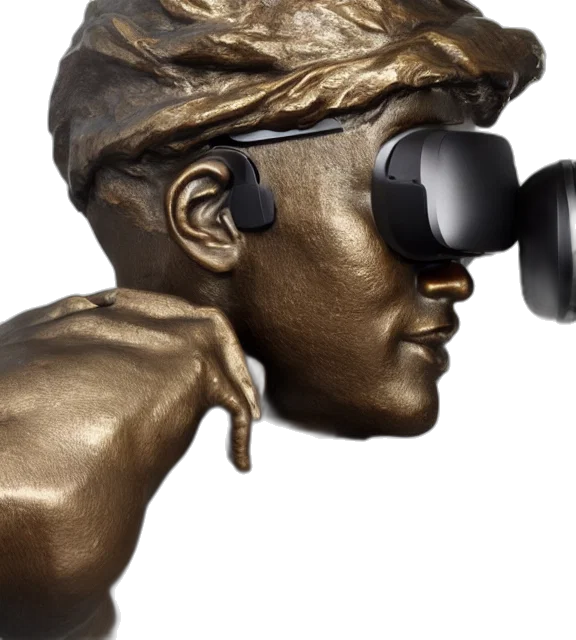 jewelry, mask, 3d render, photorealistic, cyberpunk, golden, photo, medium transparent PNG cut-out