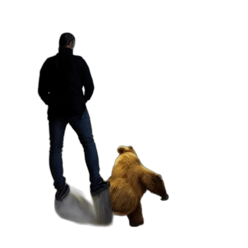 animal, creature, jacket, concept art, 3d render, pixel art, photorealistic, forest transparent PNG cut-out