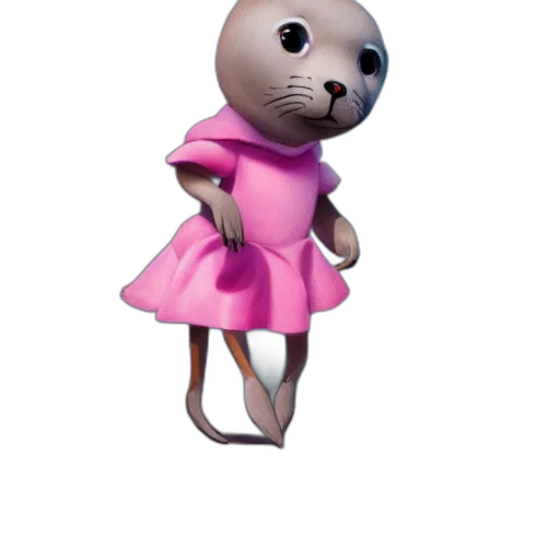 dress, animal, staff, creature transparent PNG cut-out