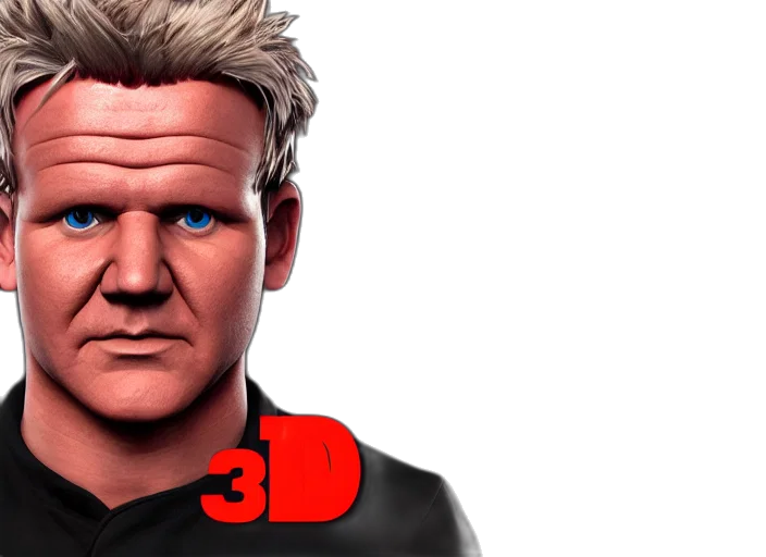 face, 3d render, concept art, photorealistic transparent PNG cut-out