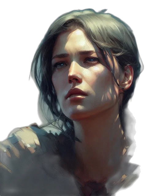 face, photorealistic, fantasy art, concept art transparent PNG cut-out