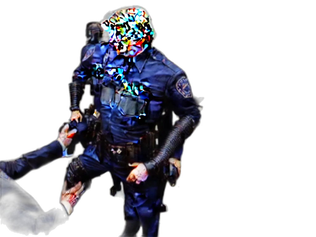robot, mask, weapon, staff transparent PNG cut-out