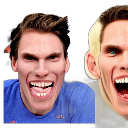 face, mask, creature, photorealistic, 3d render, concept art, cartoon, jerma transparent PNG cut-out