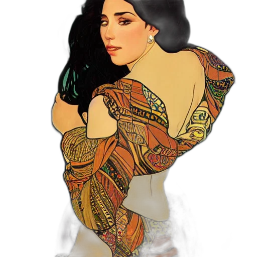 dress, jewelry, fantasy art, pixel art transparent PNG cut-out
