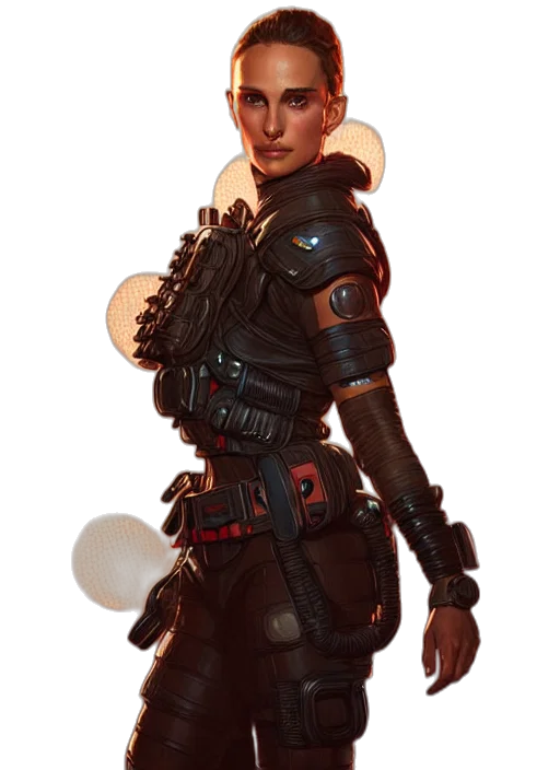 staff, jacket, weapon, robot transparent PNG cut-out