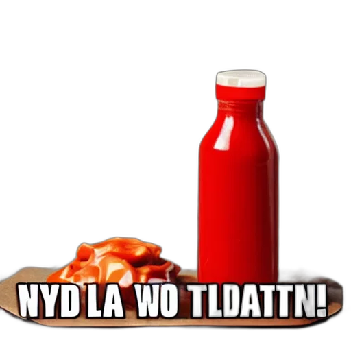 food, bottle, ketchup, meme transparent PNG cut-out