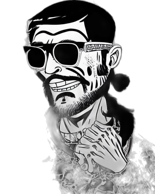 face, jacket, mask, cartoon transparent PNG cut-out
