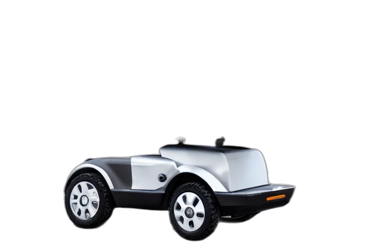 car, robot, weapon, 3d render, concept art, photorealistic, mobility, scooter transparent PNG cut-out