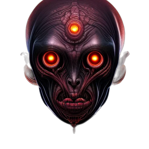 mask, face, robot, creature transparent PNG cut-out