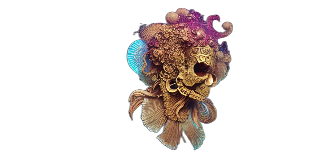 mask, jewelry, crown, dragon transparent PNG cut-out