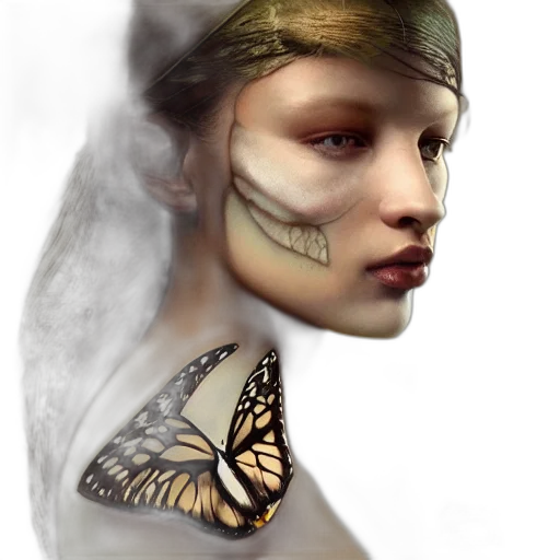mask, face, jewelry, creature, photorealistic, fantasy art, concept art, 3d render transparent PNG cut-out