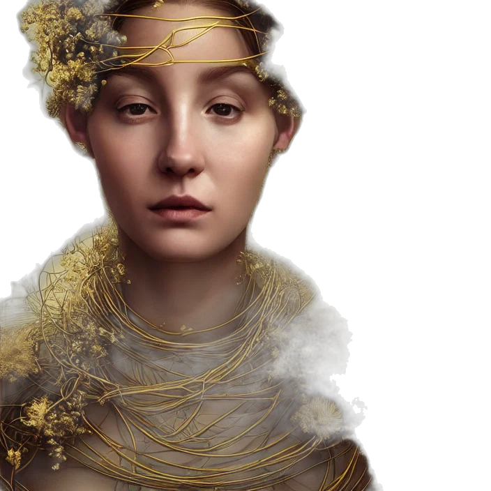 crown, jewelry, photorealistic, fantasy art, concept art, 3d render, golden, earth tones transparent PNG cut-out