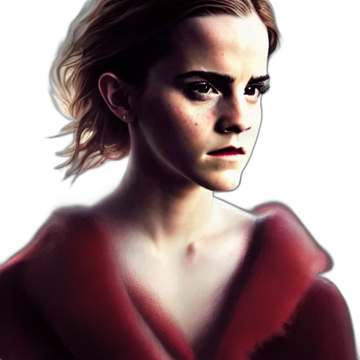 face, jacket, dress, photorealistic, concept art, comic book art, fantasy art, red transparent PNG cut-out