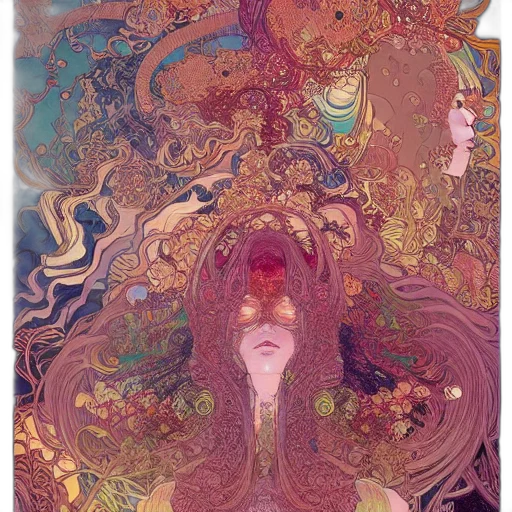 mask, face, crown, hair, fantasy art, comic book art, concept art, watercolor transparent PNG cut-out