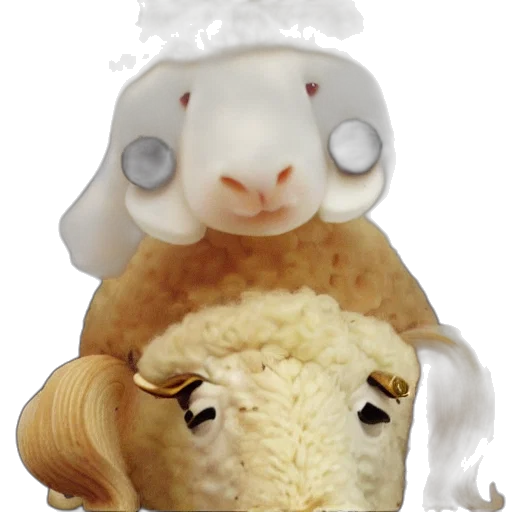 animal, food, 3d render, concept art, photorealistic, sheep, ram, horns transparent PNG cut-out